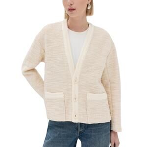A.L.C. Peyton Jacket NEW Buttercream Heavyweight Boucle Knit Button Front Size M